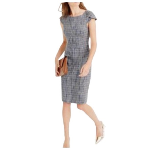 J. Crew Dresses & Skirts - J crew tweed cap sleeve office dress